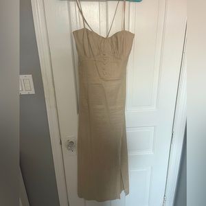 ZARA linen midi dress